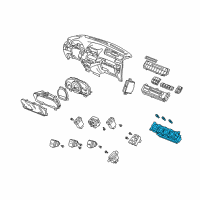 OEM 2007 Honda Odyssey Control Assy., Heater Diagram - 79500-SHJ-A01