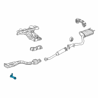 OEM 2003 Lexus IS300 Bracket Sub-Assembly, Exhaust Pipe Diagram - 17506-46140