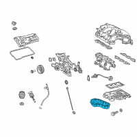 OEM 2020 Lexus ES350 Pan Sub-Assembly, Oil, N Diagram - 12102-0P041