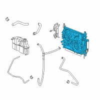 OEM 2008 Dodge Magnum Engine Cooling Radiator Diagram - 5137691AA