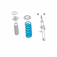 OEM 2016 Infiniti Q70 Front Spring Diagram - 54010-1MA2B