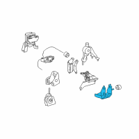 OEM Toyota Matrix Side Mount Bracket Diagram - 12325-0H030