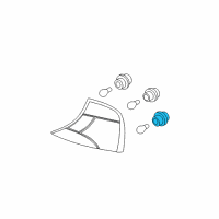 OEM Mercury Socket & Wire Diagram - F6DZ-13411-A