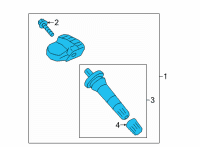 OEM 2021 Ford Bronco KIT - TPMS SENSOR Diagram - ML3Z-1A189-B