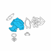 OEM Buick Skylark Cover Asm-Water Pump Diagram - 24573475