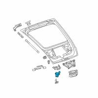 OEM 2006 Chrysler Crossfire Latch-Trunk Lid Diagram - 5143655AA