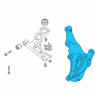 OEM Kia Forte Front Axle Knuckle Right Diagram - 51716F2000