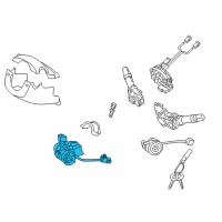OEM 2011 Hyundai Elantra Body & Switch Assembly-Steering & IGNTION Diagram - 81910-3X130