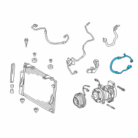 OEM Toyota Tundra Suction Hose Diagram - 88712-0C170