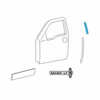 OEM Lincoln Mark LT Upper Molding Diagram - 5L3Z-1620554-AA