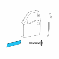 OEM 2007 Lincoln Mark LT Side Molding Diagram - 5L3Z-1620879-AA