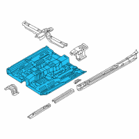 OEM Infiniti I30 Floor-Front Diagram - 74312-2Y930