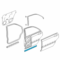 OEM 2004 Acura RL Seal, Rear Door Sill (Lower) Diagram - 72935-SZ3-003