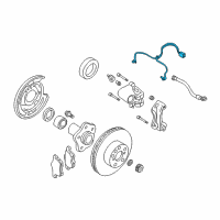 OEM 2004 Infiniti M45 Sensor Assembly Anti Ski, Rear Diagram - 47900-AR200