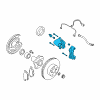 OEM 2003 Infiniti M45 CALIPER Assembly-Rear LH, W/O Pads Or SHIMS Diagram - 44011-AR00B