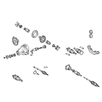OEM Lexus Clamp, Rear Drive Shaft Diagram - 42345-16030