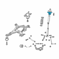 OEM 2016 Jeep Grand Cherokee Mount-Shock Upper Diagram - 68029590AF