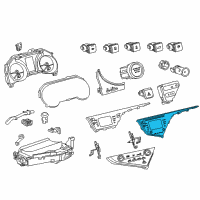 OEM 2021 Toyota Camry Dash Control Unit Diagram - 86140-06880