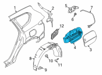 OEM 2021 Hyundai Santa Fe Housing-Fuel Filler Dr Diagram - 81595-S1010