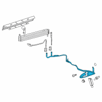 OEM 2010 Lincoln Navigator Oil Cooler Tube Diagram - BL1Z-7R081-A