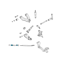 OEM 1993 Nissan D21 BUSHING Mounting Tension Rod Diagram - 54476-01G00