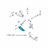 OEM 2003 Nissan Frontier Link Complete-Front Suspension, Lower LH Diagram - 54501-9Z500