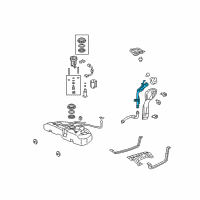 OEM Acura Pipe, Fuel Filler Diagram - 17660-TK4-A02