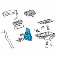 OEM Chevrolet Silverado Front Cover Diagram - 12691696