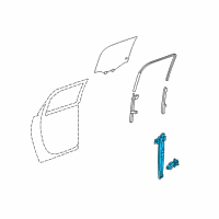 OEM 2010 GMC Acadia Window Regulator Diagram - 20785729