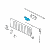 OEM 2007 Chevrolet Silverado 2500 HD Classic Handle Asm-Pick Up Box End Gate Latch *Red Diagram - 15188002