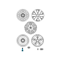 OEM 2015 Toyota Avalon Valve Stem Diagram - 90080-45006