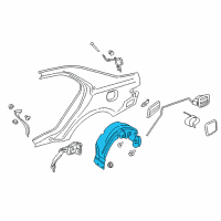 OEM 2020 Lincoln Continental Wheelhouse Liner Diagram - GD9Z-54278B51-B