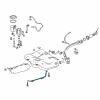 OEM 2018 Toyota Camry Tank Strap Diagram - 77601-06180