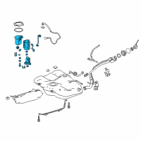 OEM 2019 Lexus ES350 Tube Assembly, Fuel SUCT Diagram - 77020-06530