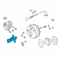 OEM Ford Master Cylinder Diagram - BB5Z-2140-A