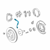 OEM 2014 Chevrolet SS Brake Hose Diagram - 92265260