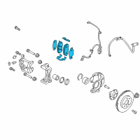 OEM 2016 Hyundai Accent Front Disc Brake Pad Kit Diagram - 58101-1RA10