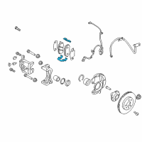 OEM 2016 Hyundai Accent Spring-Pad Diagram - 58144-2K200