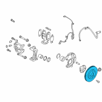 OEM 2012 Kia Rio Disc-Front Wheel Brake Diagram - 517121R000