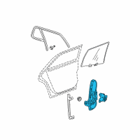 OEM 2009 Cadillac DTS Window Regulator Diagram - 25980843