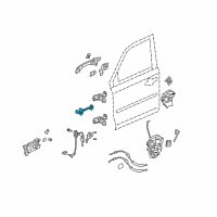 OEM 2015 Honda Pilot Checker, Left Front Door Diagram - 72380-SZA-A02