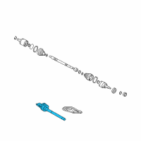 OEM 2011 Hyundai Tucson Bearing Bracket & Shaft Assembly Diagram - 49560-2S450