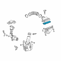 OEM 2013 Acura TSX Air Cleaner Element Diagram - 17220-RL5-A00