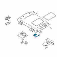 OEM 2008 Nissan Versa Switch Sunroof Diagram - 25450-AL50E