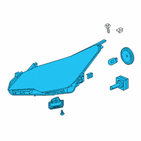 OEM 2020 Buick Envision Composite Headlamp Diagram - 42352248