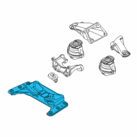 OEM 2007 BMW M6 Gearbox Support Diagram - 22-31-2-282-027