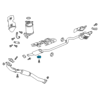 OEM 2021 Chevrolet Blazer Muffler & Pipe Hanger Diagram - 84048841