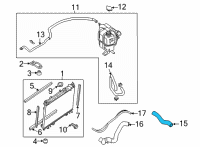 OEM Nissan Frontier Hose-Top Diagram - 21501-9BT0B