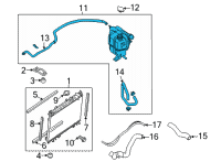 OEM 2021 Nissan Frontier TANK ASSY-RADIATOR RESERVOIR Diagram - 21710-9BT2A