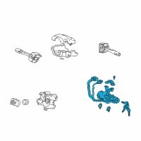 OEM Lock Assy., Steering Diagram - 35100-S01-A01